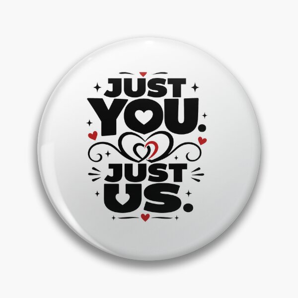 Item preview, Just You Just Us – Romantic Couple Love Heart Design designed and sold by Lovestickerco.