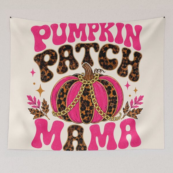 Item preview, Pumpkin Patch Mama Tortoise Print Pink Retro Mama Fall designed and sold by Yellowriversss.
