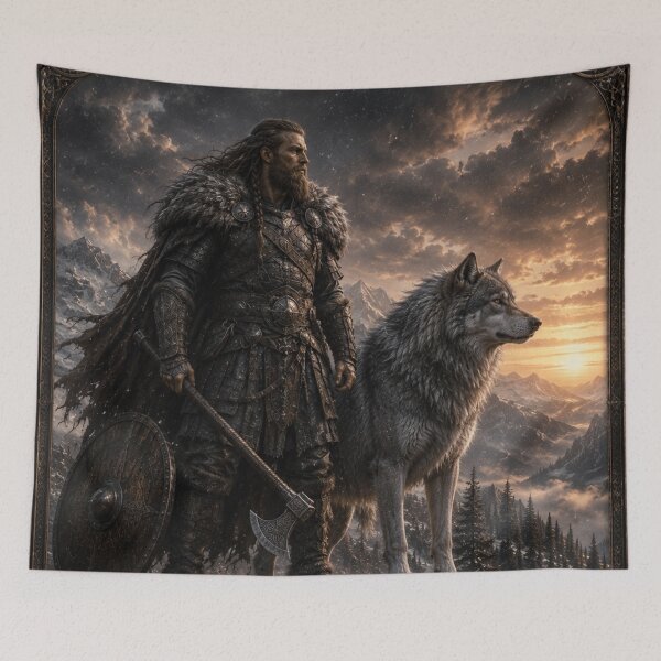Item preview, Viking Wolf Guardian – Spirit of the Northern Wild designed and sold by i-corp.