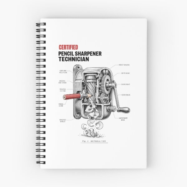 Item preview, Certified Pencil Sharpener Technician — Funny Teacher Patent designed and sold by Uglyandcute.