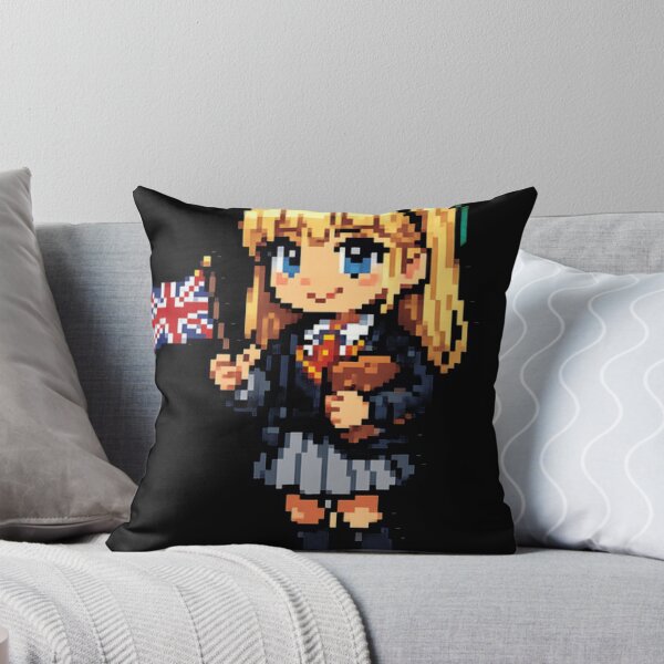 Item preview, Pixel Amelia Ai Schoolgirl Meme Retro British Inte designed and sold by smolspaceprnce.