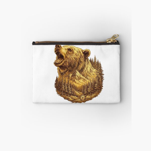 Item preview, Golden Bear Wilderness Woodcut Vintage Shirt designed and sold by GabeMountainArt.