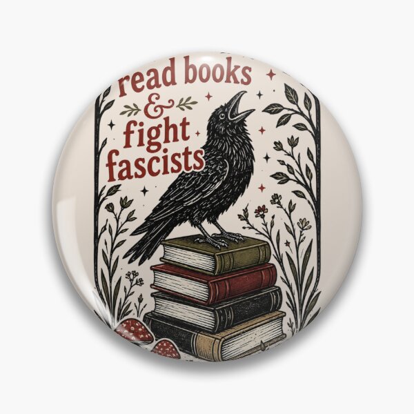 Item preview, Read Books & Fight Fascists, Anti-Fascist Crow Books designed and sold by Cchotlan.