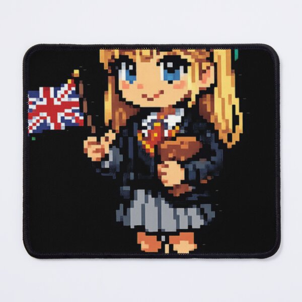 Item preview, Pixel Amelia Ai Schoolgirl Meme Retro British Inte designed and sold by Raaziya.