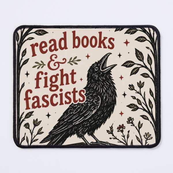 Item preview, Read Books & Fight Fascists, Anti-Fascist Crow Books designed and sold by Cchotlan.