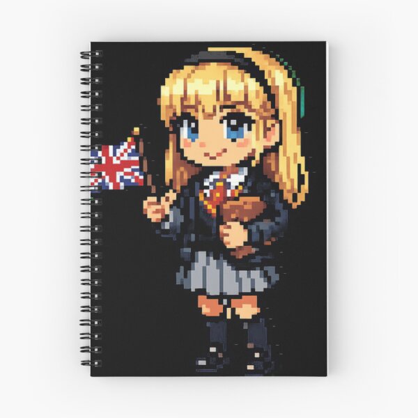 Item preview, Pixel Amelia Ai Schoolgirl Meme Retro British Inte designed and sold by Tomeart <3.