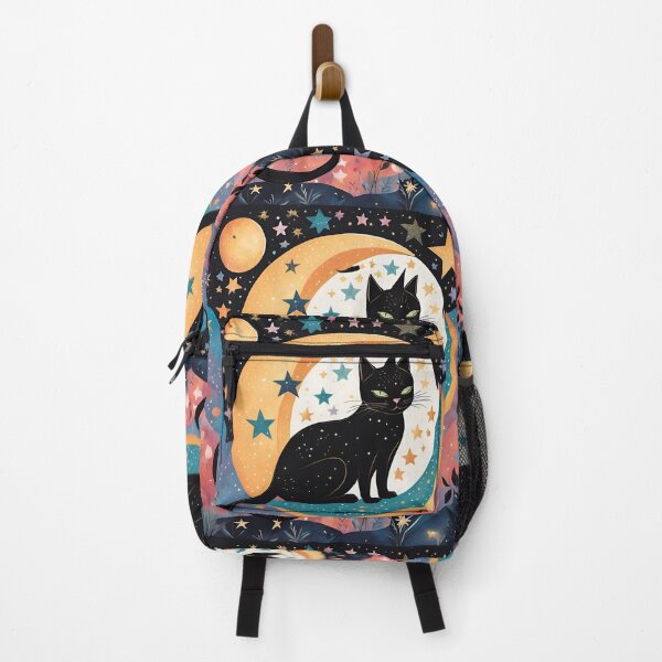 Item preview, Cosmic Companion Black Cat Colourful designed and sold by SerenebySL.
