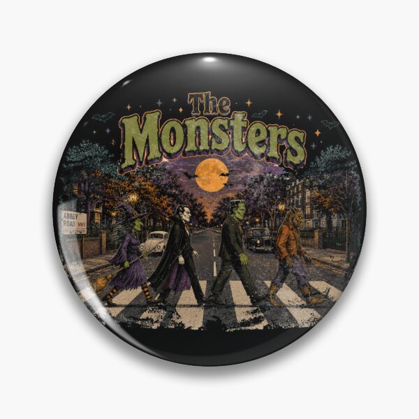 Item preview, Halloween Monsters Abbey Road Retro designed and sold by Nacho Average Designs.