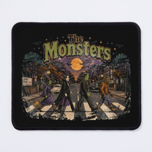 Item preview, Halloween Monsters Abbey Road Retro designed and sold by Nacho Average Designs.
