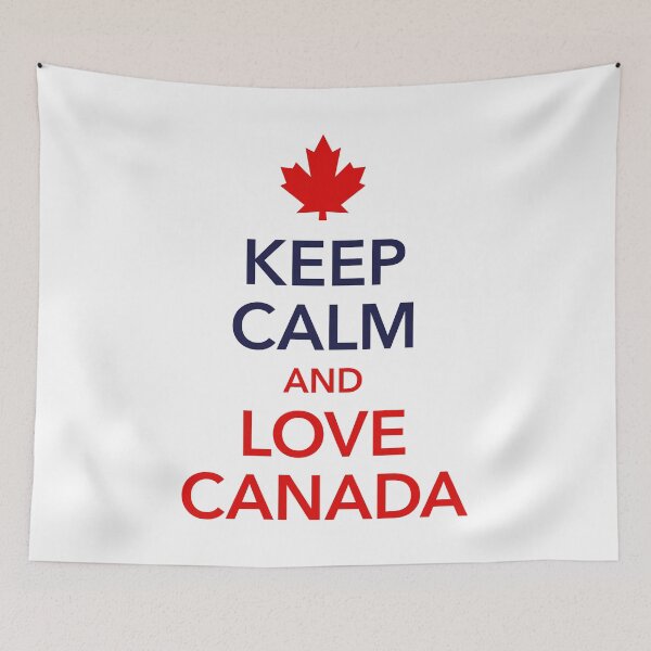 Item preview, keep calm and love Canada North America maple leaf designed and sold by Helen-Storm.