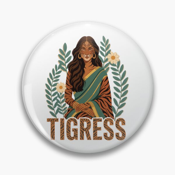 Item preview, Brown Queen Tigress Indian Pakistani Sri Lankan Woman Pride designed and sold by alltheprints.