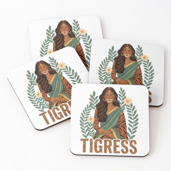 Item preview, Brown Queen Tigress Indian Pakistani Sri Lankan Woman Pride designed and sold by alltheprints.