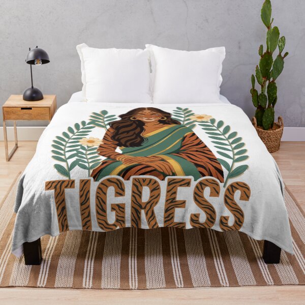 Item preview, Brown Queen Tigress Indian Pakistani Sri Lankan Woman Pride designed and sold by alltheprints.