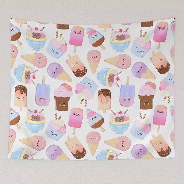 Item preview, Icecream Sundae Sweet Treats Allover Pattern designed and sold by TeeGeeTees.