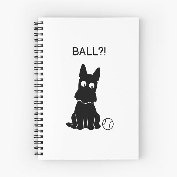 Item preview, BALL?! Funny Black Dog Sticker designed and sold by FUEGO & NOX.