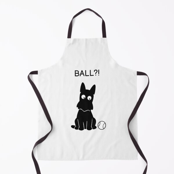 Item preview, BALL?! Funny Black Dog Sticker designed and sold by FUEGO & NOX.