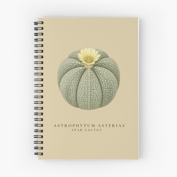 Item preview, Star Cactus Vintage Botanical Illustration Astrophytum Asterias designed and sold by Panom Suavichien.