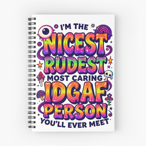 Item preview, I'm The Nicest Rudest Most Caring IDGAF Person designed and sold by Positive&FunnyThings.