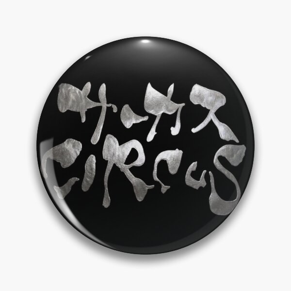 Item preview, Metallic Silver Circus Japanese Katakana Calligraphy Funny Cyber Acrobat Art designed and sold by noworries-art.