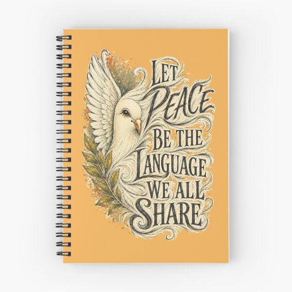 Item preview, Let Peace Be the Language We All Share – Vintage Dove Art designed and sold by NinaCreator.