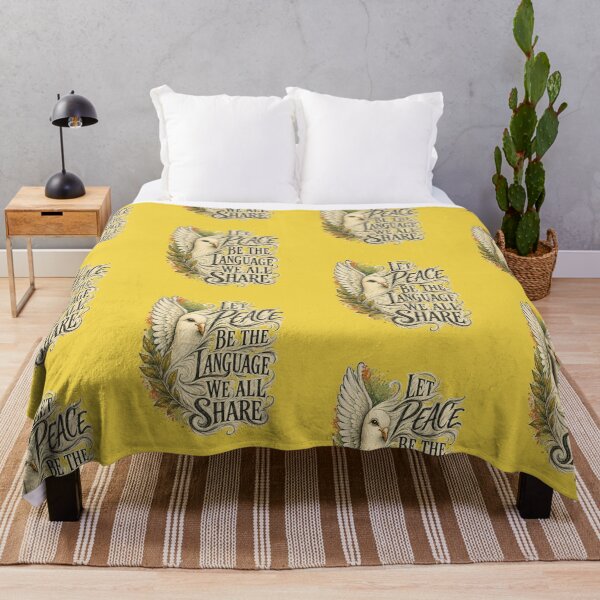 Item preview, Let Peace Be the Language We All Share – Vintage Dove Art designed and sold by NinaCreator.