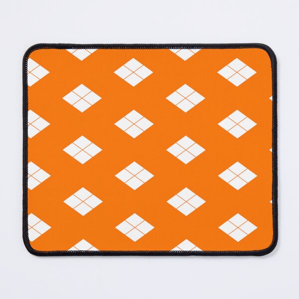 Item preview, Takeda Shingen Crest - Takeda Bishi Samurai Mon White Orange Tile / Japanese Crest designed and sold by 戦国まーけっと SENGOKU MARKET.