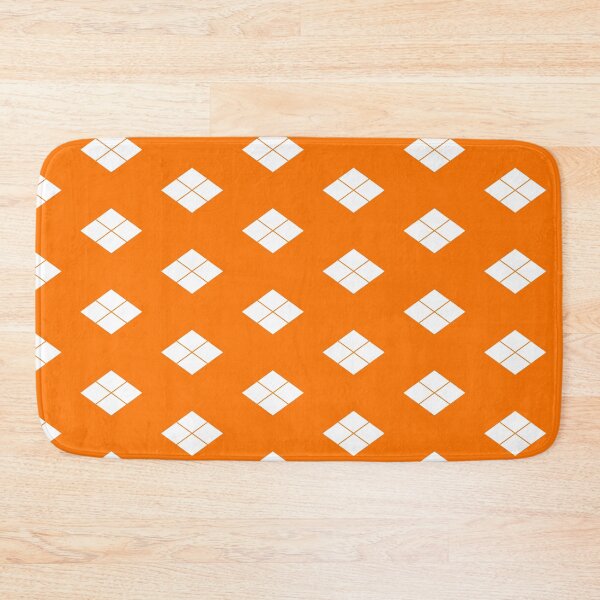 Item preview, Takeda Shingen Crest - Takeda Bishi Samurai Mon White Orange Tile / Japanese Crest designed and sold by 戦国まーけっと SENGOKU MARKET.