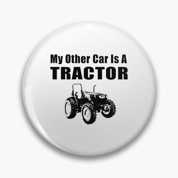 Item preview, My Other Car Is A Tractor Black _Amp_ White Illustration designed and sold by zurymacdougal.