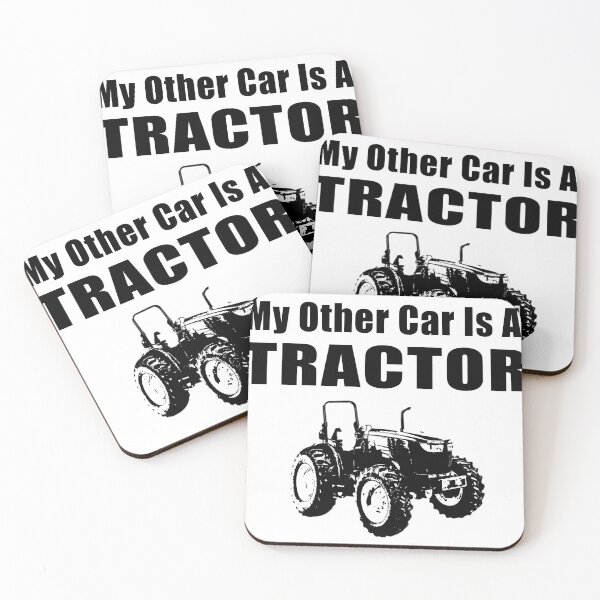 Item preview, My Other Car Is A Tractor Black _Amp_ White Illustration designed and sold by zurymacdougal.