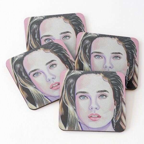 Item preview, Jennifer Connelly Realistic Portrait Painting designed and sold by Vicky021.