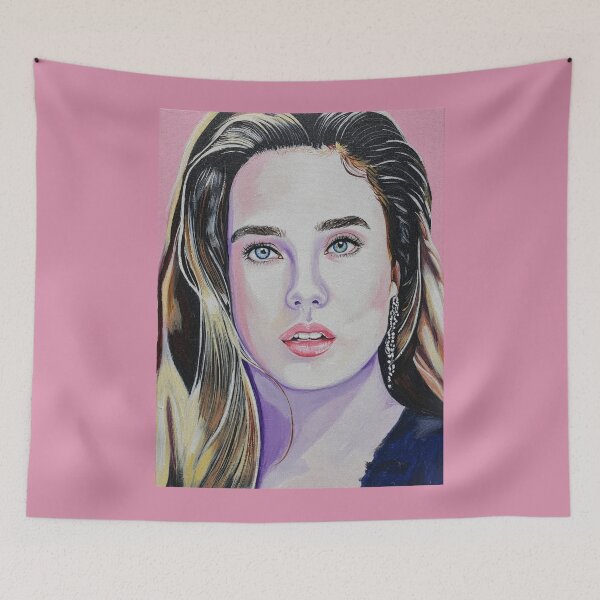 Item preview, Jennifer Connelly Realistic Portrait Painting designed and sold by Vicky021.