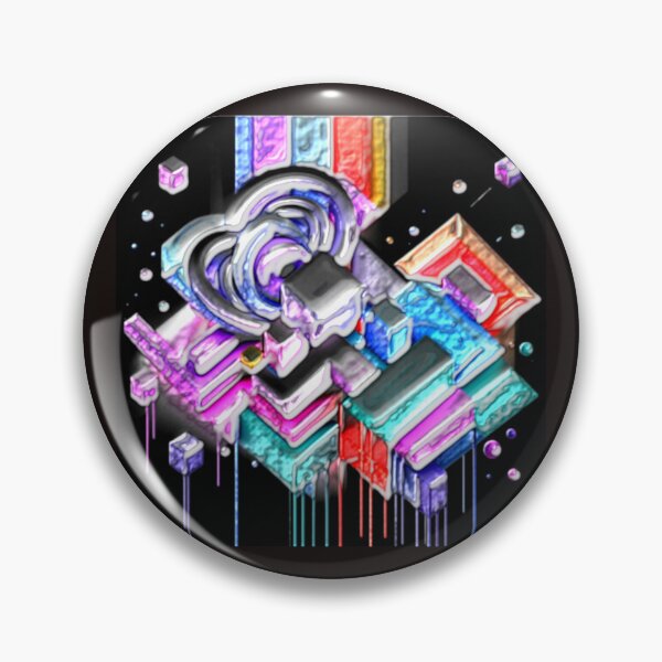 Item preview, cubic fusion C dark hsl colorful geometric abstract design designed and sold by SmashingDeals.