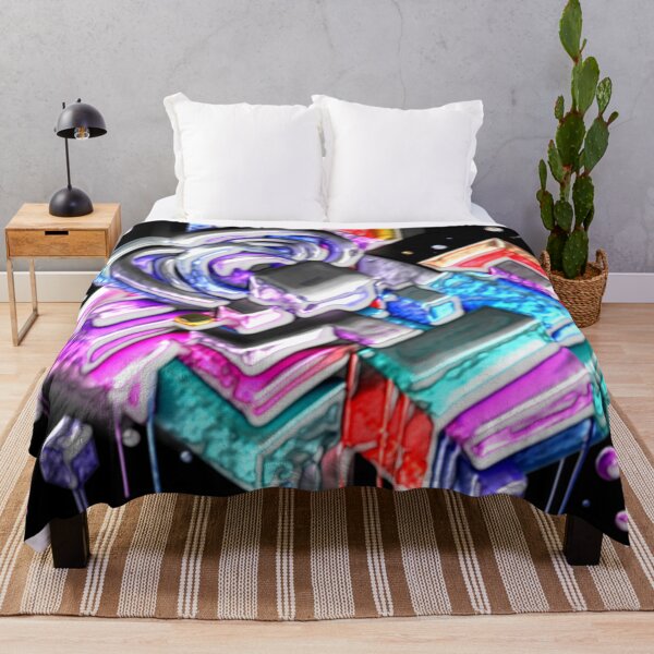 Item preview, cubic fusion C dark hsl colorful geometric abstract design designed and sold by SmashingDeals.