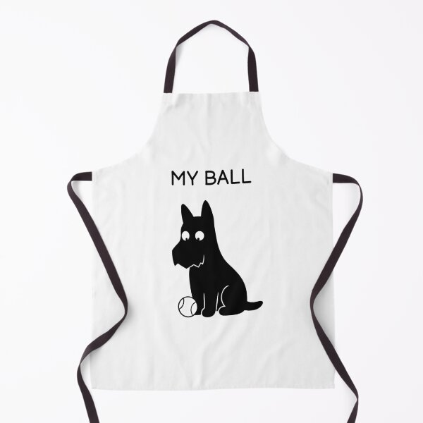 Item preview, MY BALL Funny Black Dog Sticker designed and sold by FUEGO & NOX.