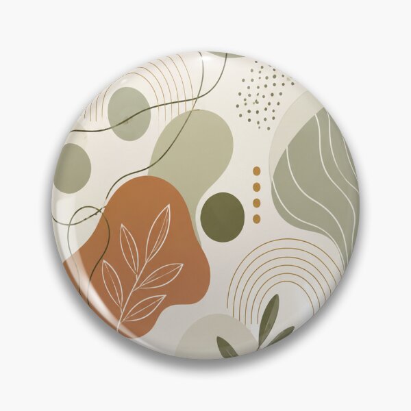 Item preview, Earthy Mid-Century Botanical Pattern designed and sold by teemix.