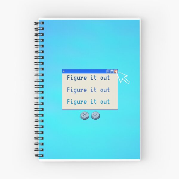 Item preview, Figure It Out Retro Pixel Pop-up Window designed and sold by furtix.