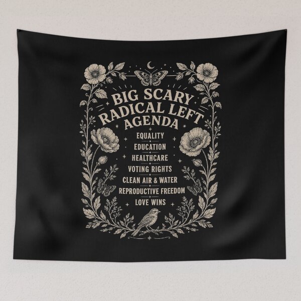 Item preview, Radical Left Agenda Political, Equality Justice Climate Rights, Funny Liberal Democrat Satire, Activist Gift designed and sold by Cchotlan.