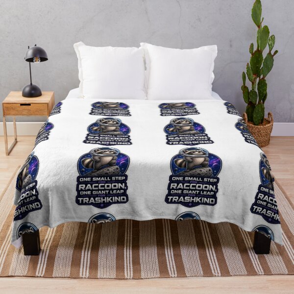 Item preview, Astronaut Jimothy Raccoon Space One Giant Leap Meme designed and sold by GraphixKing999.