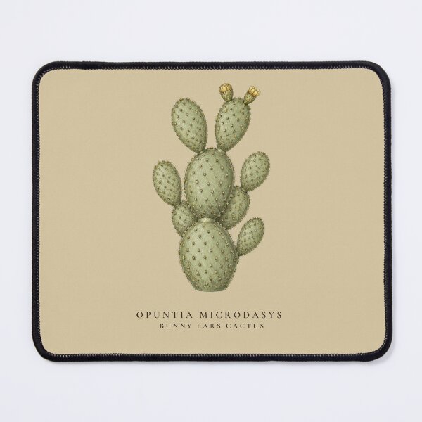 Item preview, Bunny Ears Cactus Vintage Botanical Illustration Opuntia Microdasys designed and sold by Panom Suavichien.