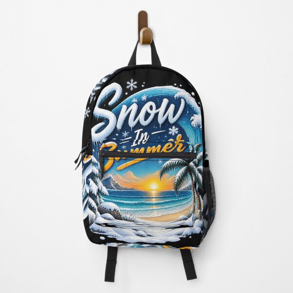 Item preview, Snow in Summer Funny Tropical Christmas Winter Beach Wave Art designed and sold by Shakhbata-1.