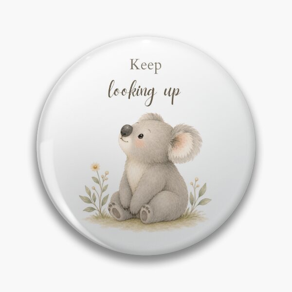 Item preview, Cute Koala with Keeping Looking Up Quote designed and sold by Birdsong Blessings.