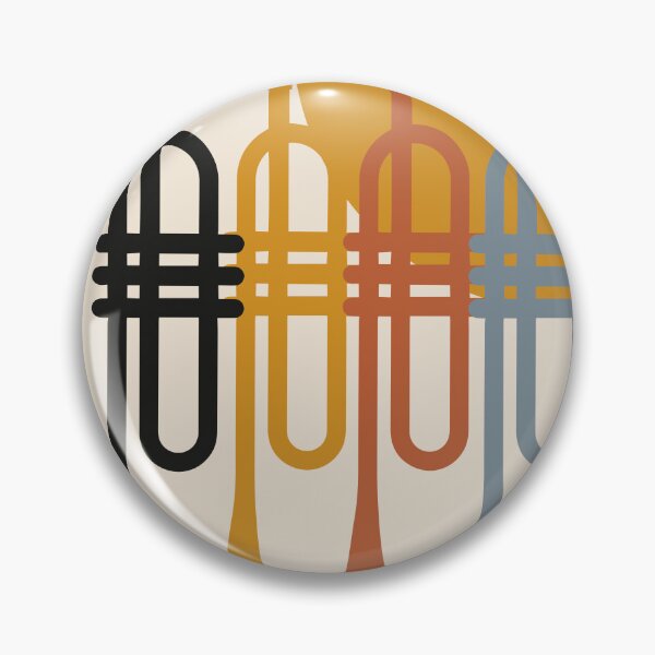 Item preview, Trumpet Quartet Wall Art | Minimalist Brass Instrument Print | Mid-Century Modern Jazz Decor | Abstract Music Illustration designed and sold by Studio pod Burom.