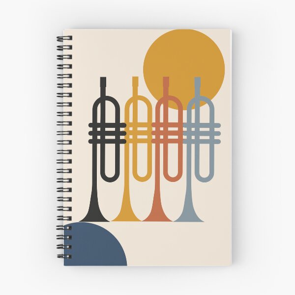 Item preview, Colorful Trumpet Quartet Wall Art | Minimalist Brass Instrument Print | Modern Jazz Music Illustration | Abstract Music Decor | Contemporary Music Poster designed and sold by Studio pod Burom.