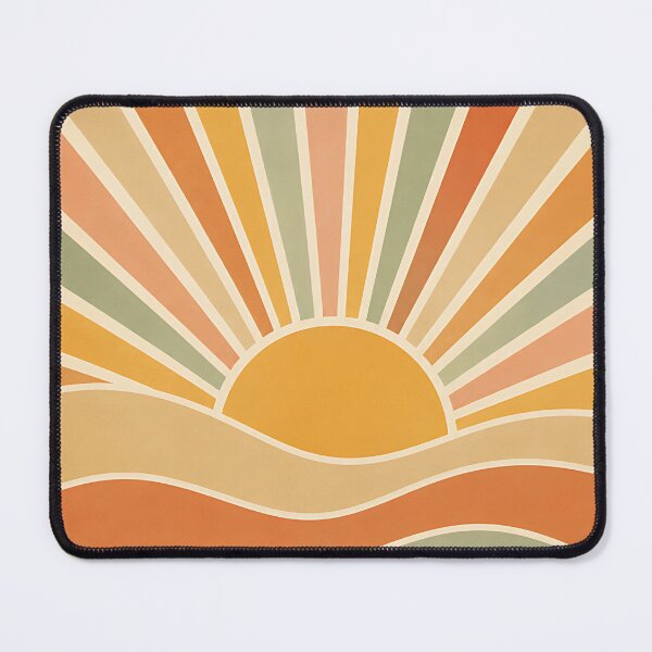 Item preview, Vintage Sunburst Waves Landscape designed and sold by Jaideep Walia.