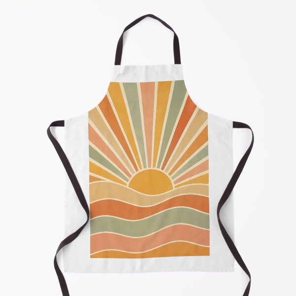 Item preview, Vintage Sunburst Waves Landscape designed and sold by Jaideep Walia.