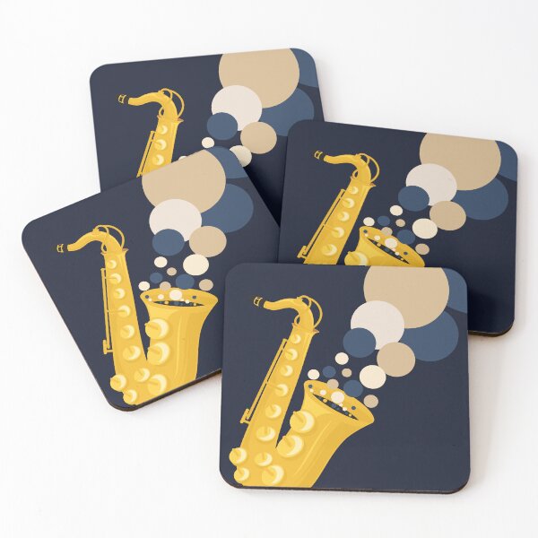 Item preview, Saxophone Sound Waves | Abstract Jazz Illustration | Bauhaus Inspired Music Print | Mid Century Modern Design designed and sold by Studio pod Burom.