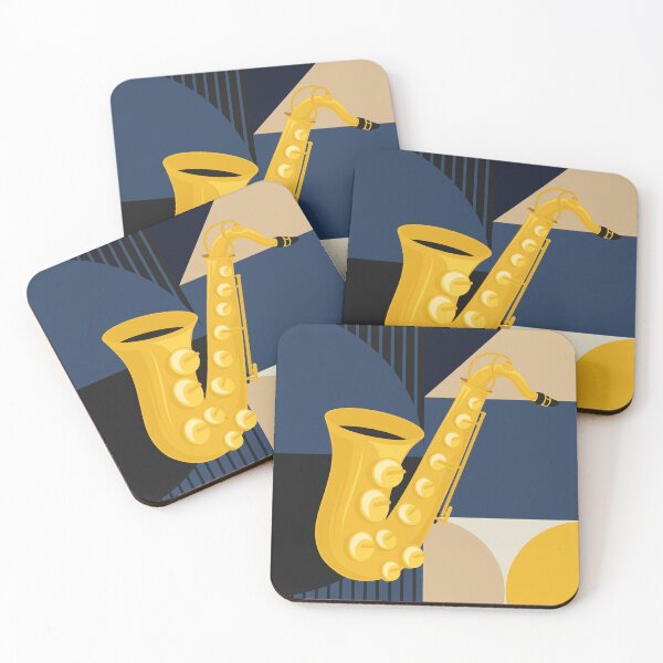 Item preview, Bauhaus Saxophone Print | Mid Century Modern Geometric Music Design | Abstract Jazz Illustration designed and sold by Studio pod Burom.