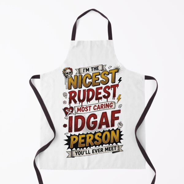 Item preview, I'm The Nicest Rudest Most Caring IDGAF Person 2 designed and sold by Positive&FunnyThings.