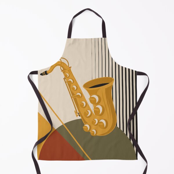 Item preview, Bauhaus Saxophone Print | Vintage Geometric Music Design | Mid Century Modern Jazz Illustration | Earth Tone Abstract designed and sold by Studio pod Burom.