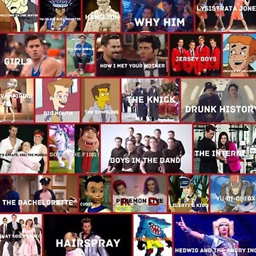 Artwork thumbnail, Andrew Rannells Roles by Alaina Fritzinger